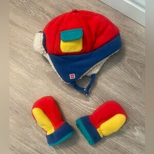 LEGO at Target baby fleece hat and mittens SET 12-24M
